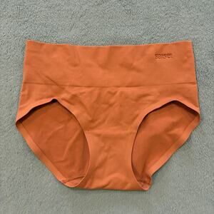 Saisei Seamless No Show Underwear Brown Brief Smoothing Comfort Women Size Large